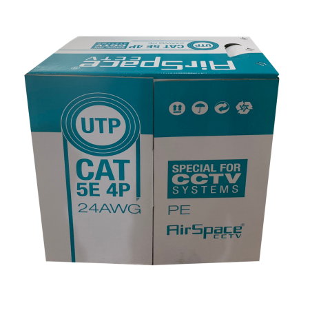 Rollo de 305 metros de cable UTP CAT5E 24AWG rígido